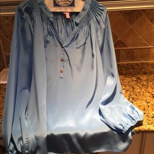Lilly Pulitzer Elsa silk blouse size XL